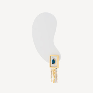 Mother-of-pearl Fringe Earrings