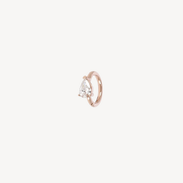 Piercing Hoop 6.5mm Rose Gold Pear 3.5x2.5mm
