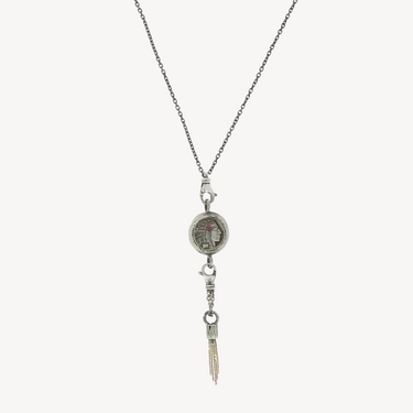 Indian Chief Ruby Pendant