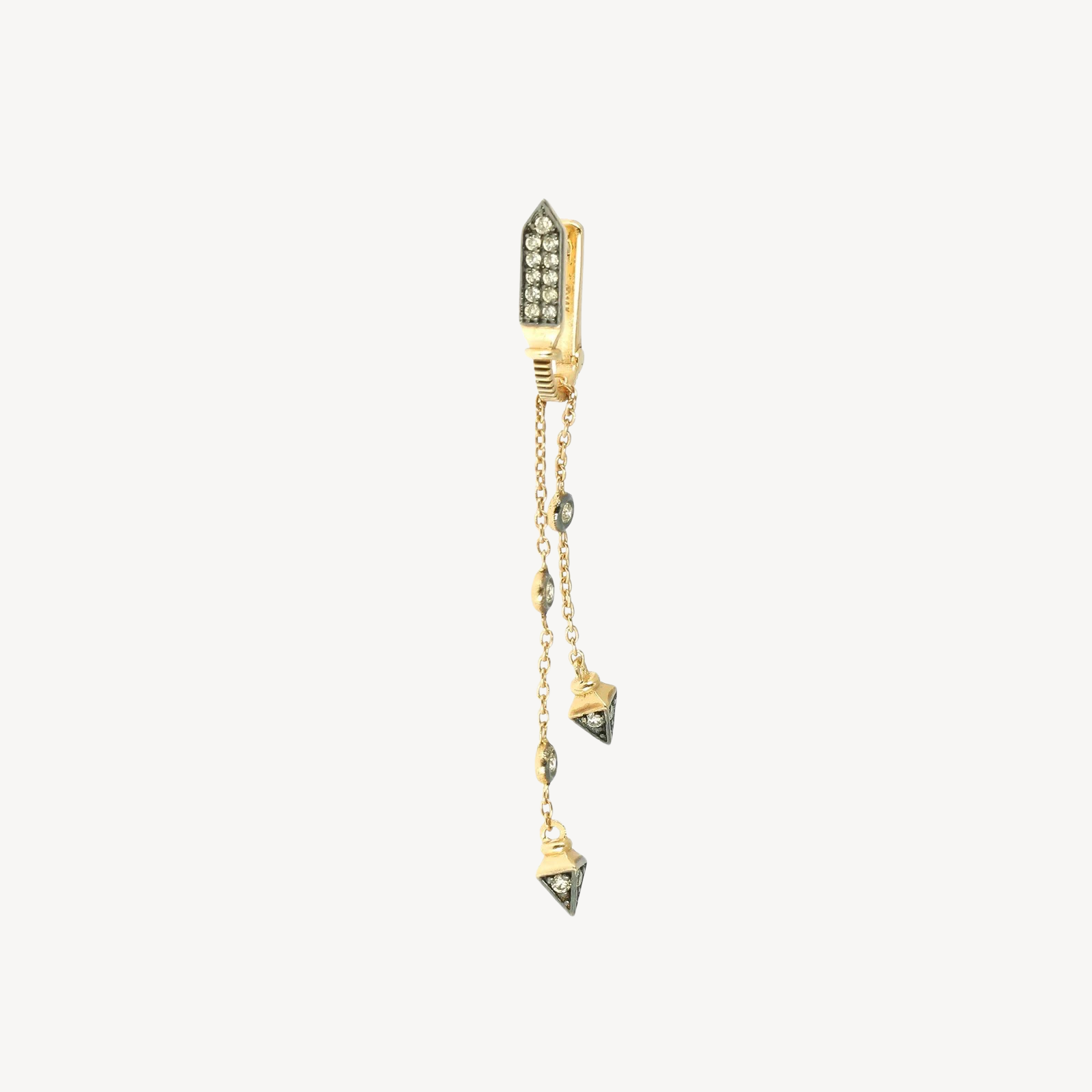 Champagne Diamond Dangling Earring Kismet By Milka Earrings