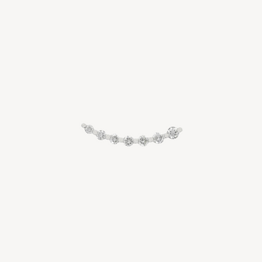 Piercing Stud White Gold Gradient 7 Diamonds