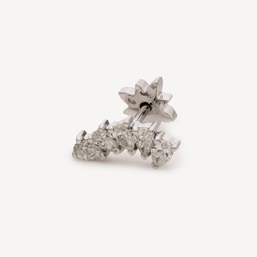 Piercing Stud White Gold 5 Pears