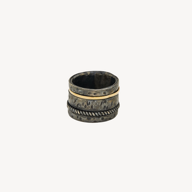 Mobile Silver Braided Ring