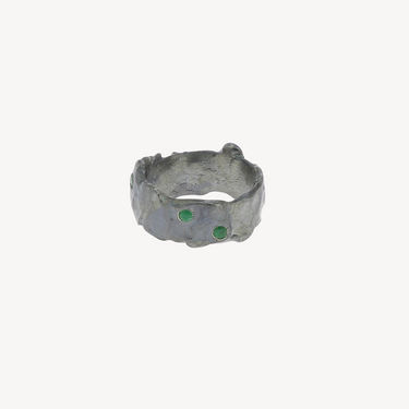 Silver Emerald Ring