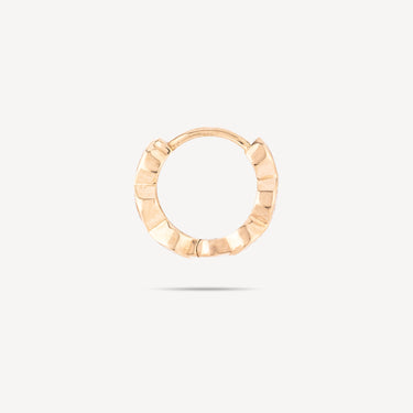 Piercing Hoop 16mm Rose Gold Diamonds Marquise 4x2mm