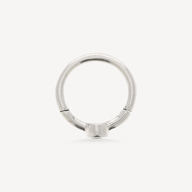 Piercing Hoop 8mm White Gold Diamond 2mm