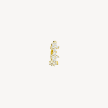 Piercing Hoop Multi Diamonds Yellow Gold