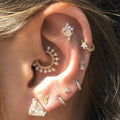 Trinity White Gold Earring - Maria Tash - Earrings for women - Mad Lords