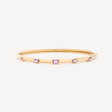 Bracelet Multi Bangle Pink Sapphire