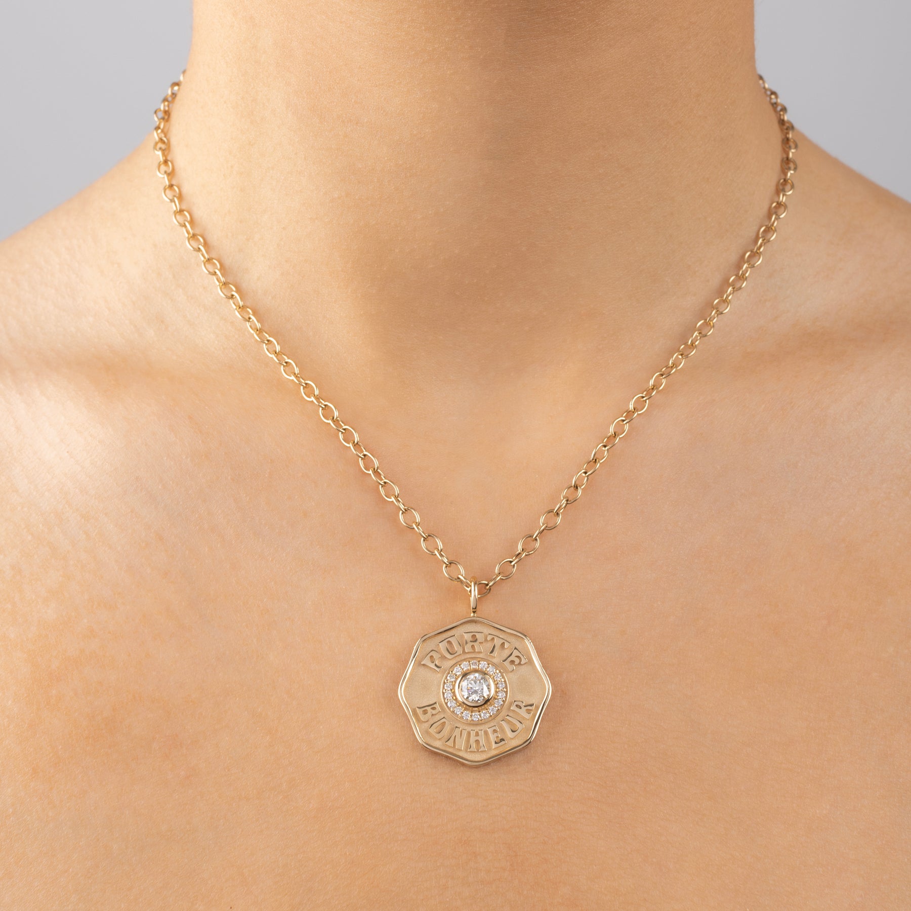 Collier Large Porte Bonheur Charm