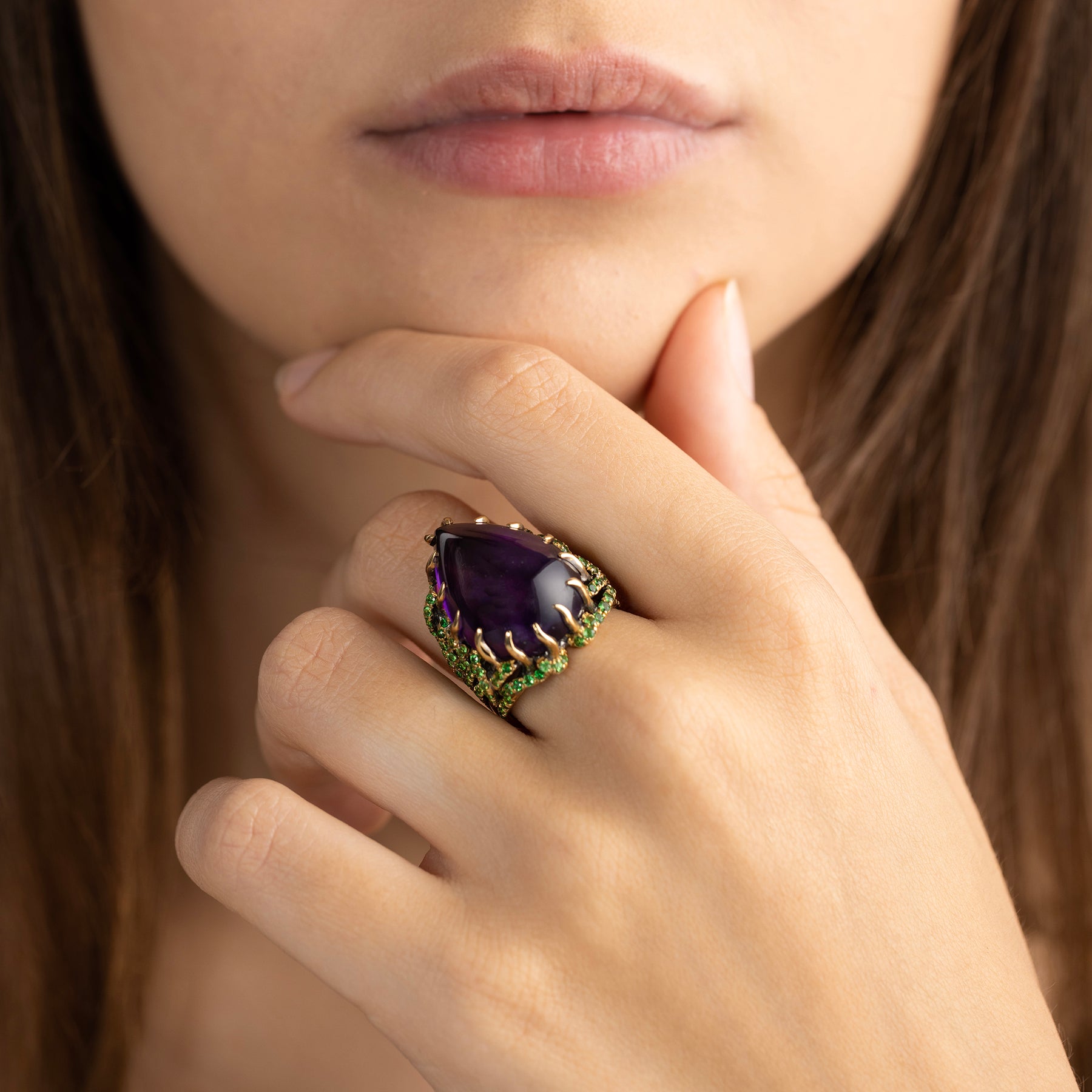Bague Marie Antoinette Amethyst