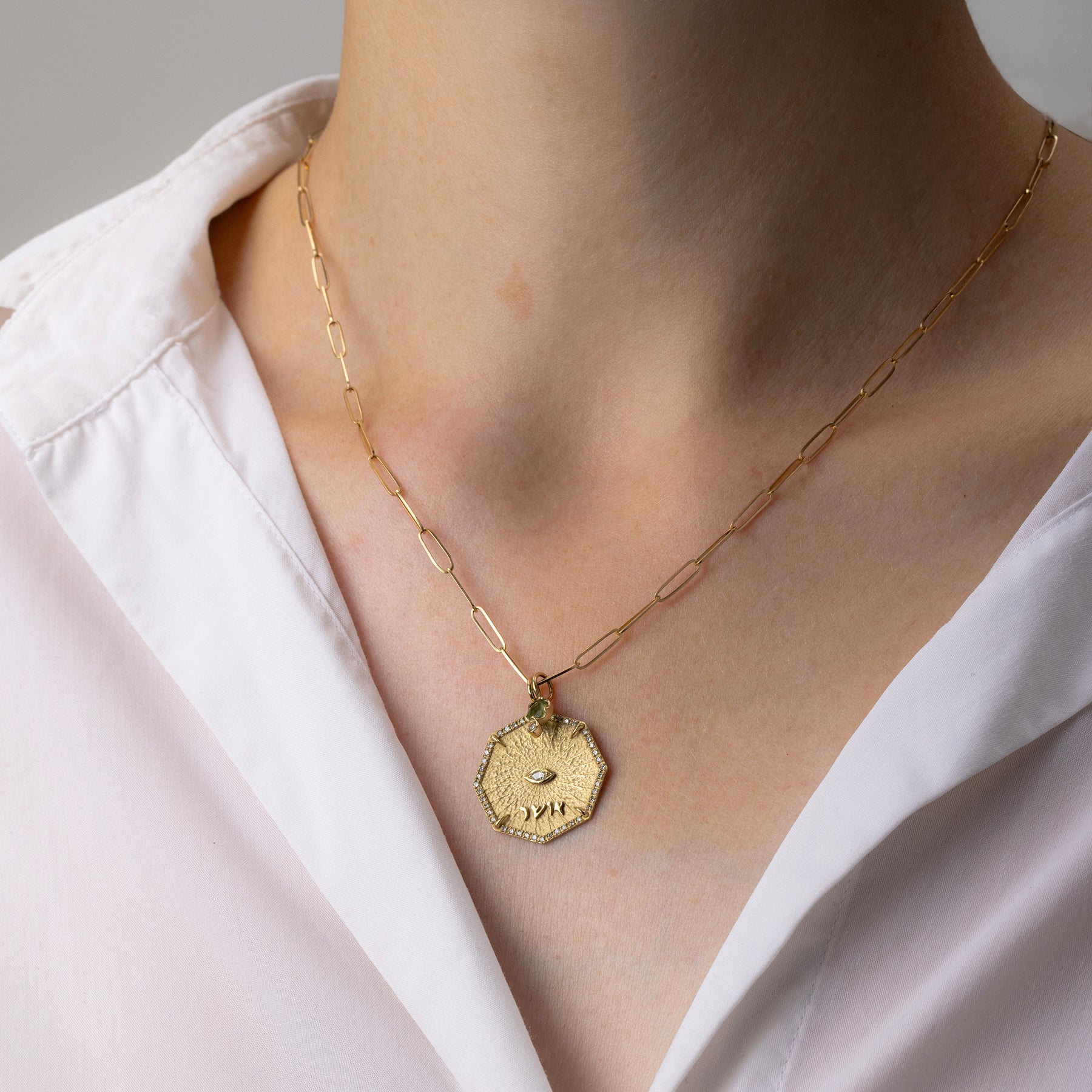 Collier Pavé Diamond Bliss Octagon Charm