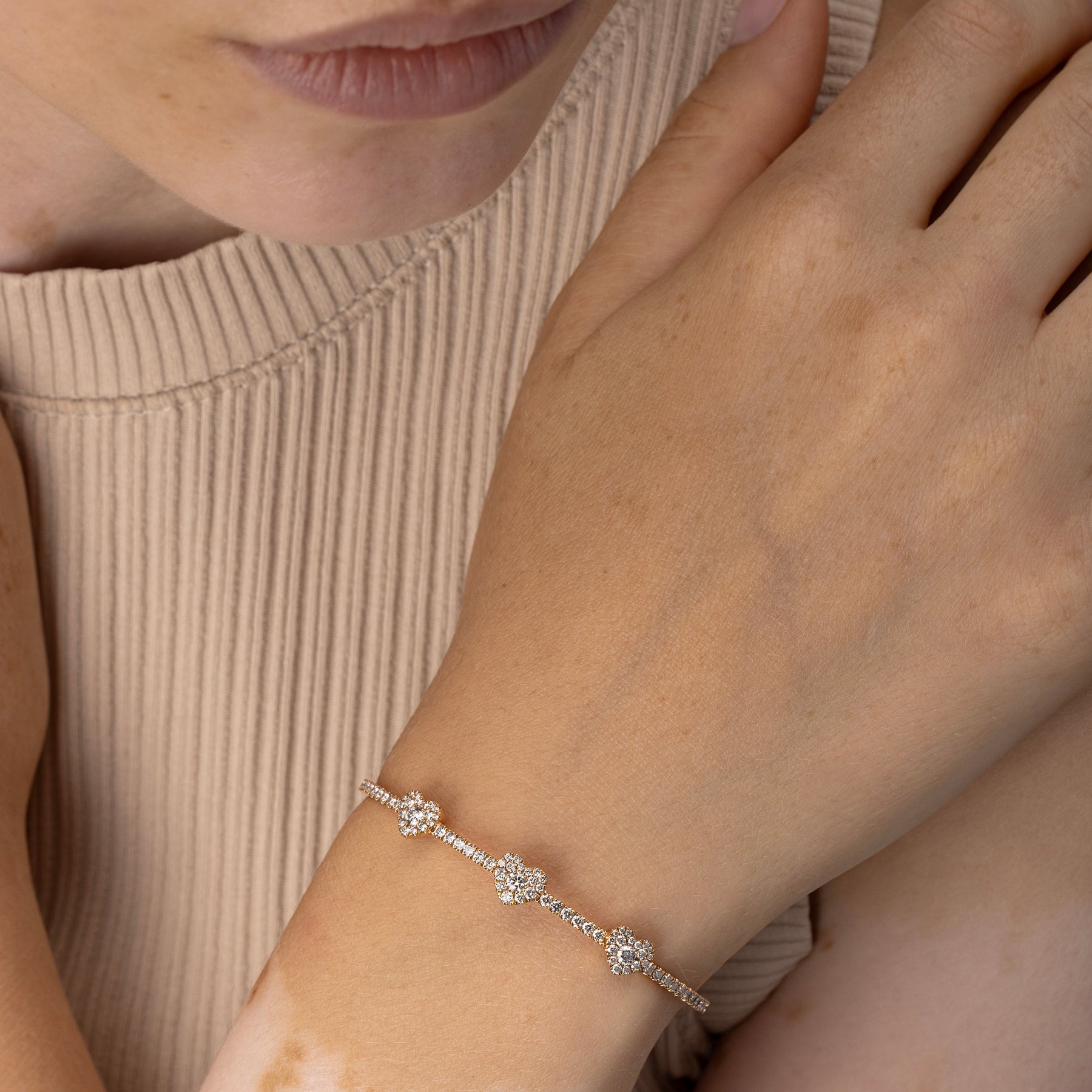 Bracelet Coeur Or Jaune