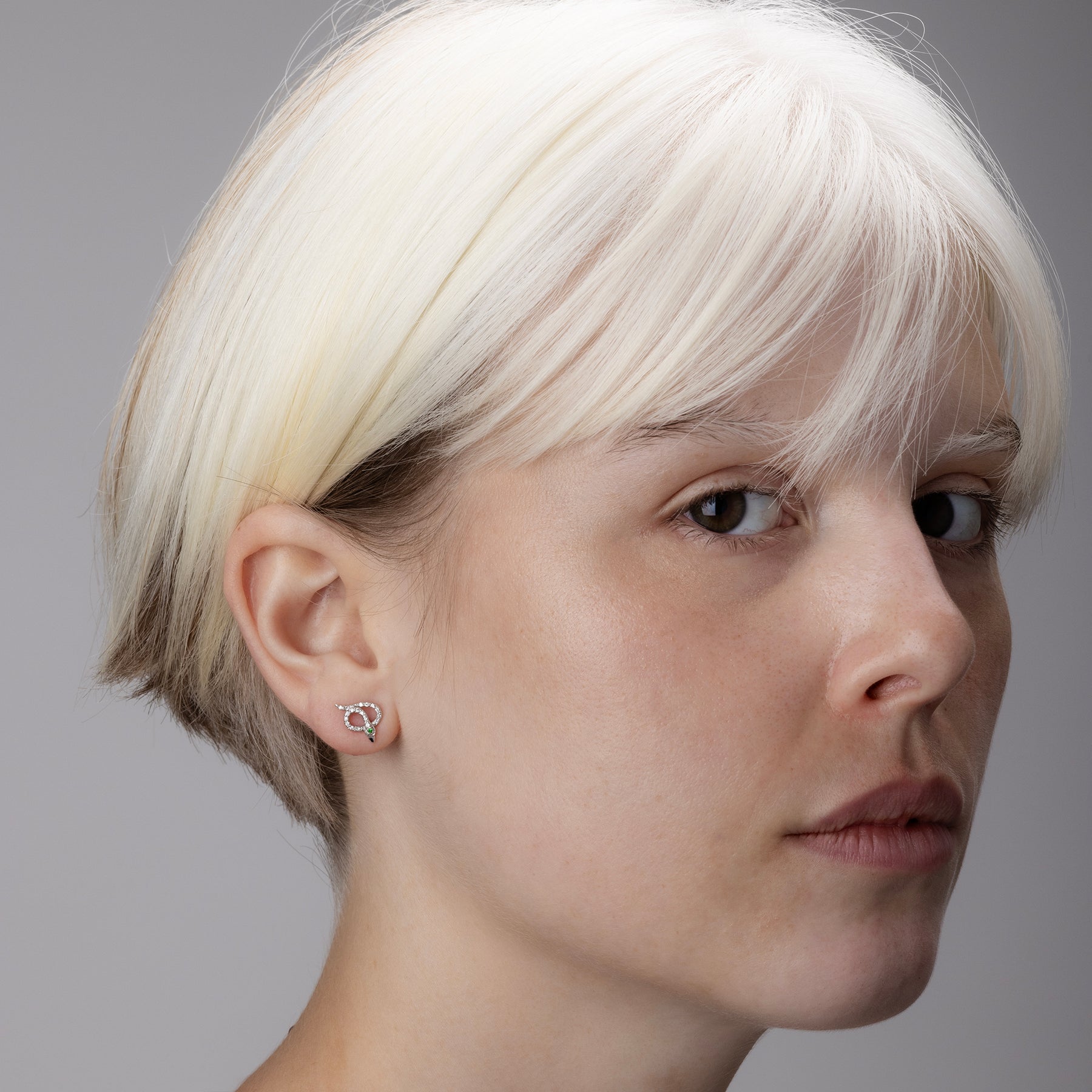 Boucle d'oreille Serpent
