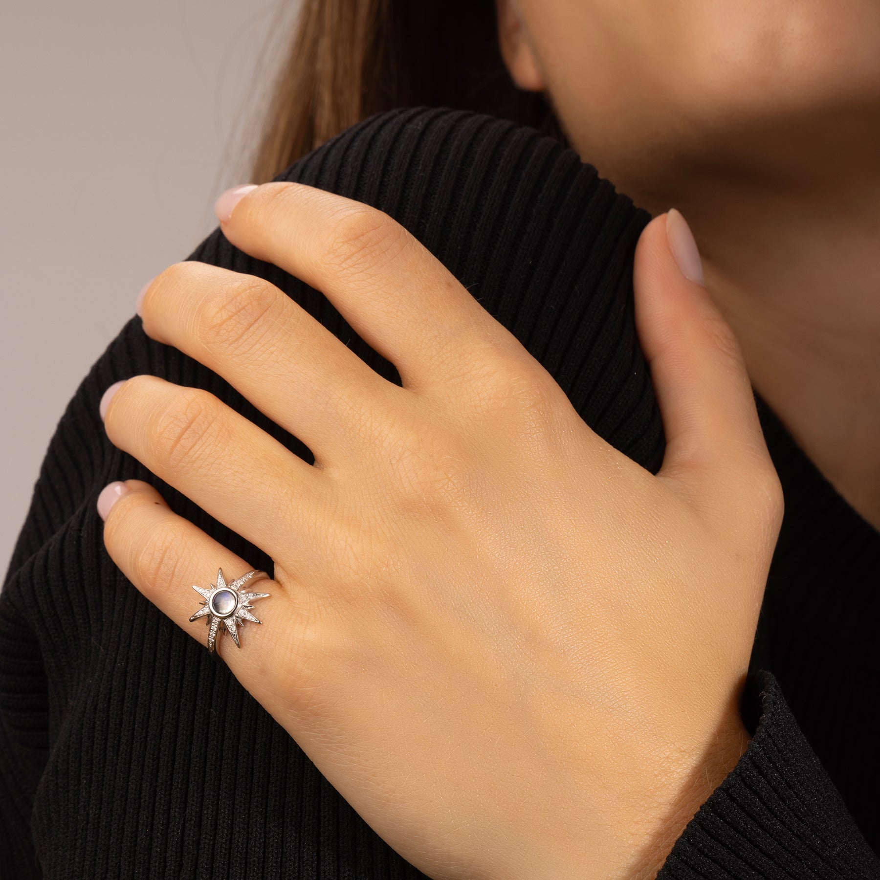 Bague Solis Or Blanc
