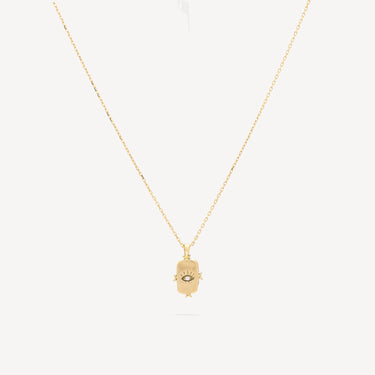 Viviane Yellow Gold White Diamond Necklace