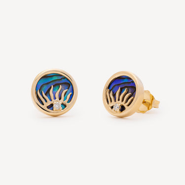Studs Sunrise Abalone Diamant