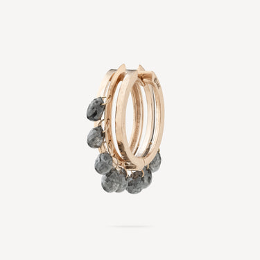 Oops 8 Boucles d'oreilles Créoles Ovales avec Diamant