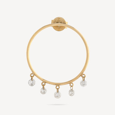 Bohemian Five Diamond Earring