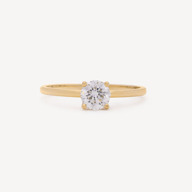 Brilliant Solitaire Ring in Yellow Gold