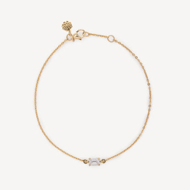 Ave Yellow Gold Solitaire Bracelet