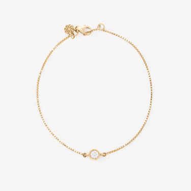 Lev Solitaire Bracelet Yellow Gold