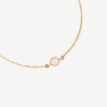 Lev Solitaire Bracelet Yellow Gold