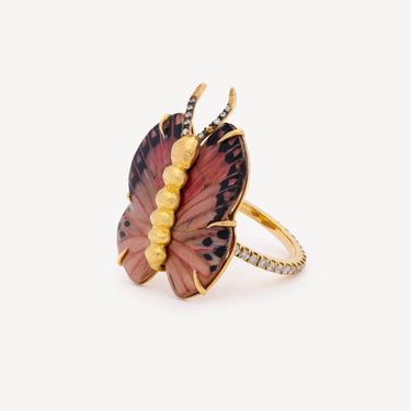 Bague Marquetry Butterfly