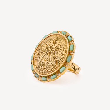 Bague Silk Road Diamond Chrysoprase