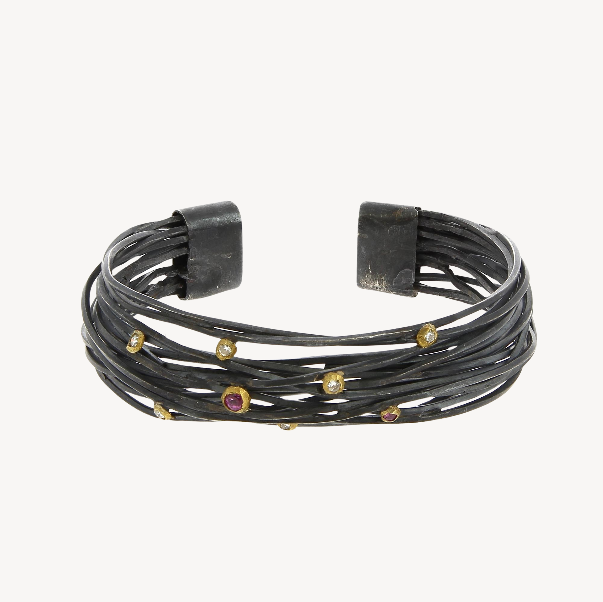 Silver Wire Bangle Bracelet