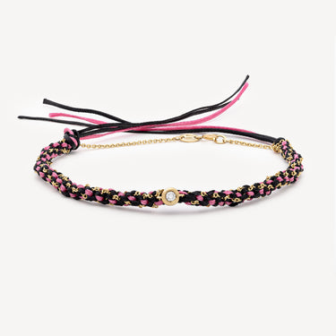 Bracelet Na Gioia Diamants Noir Rose