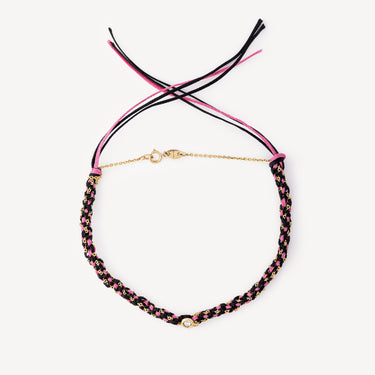 Bracelet Na Gioia Diamants Noir Rose