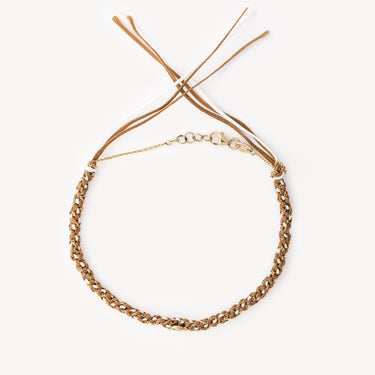 Bracelet Na Gioia Diamants Brun Blanc