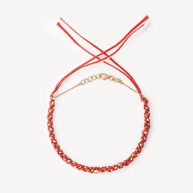 Bracelet Na Gioia Diamants Rouge Blanc
