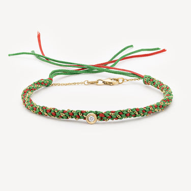 Bracelet Na Gioia Diamants Vert Rouge
