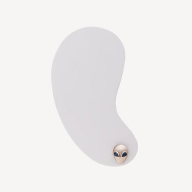 Stud Alien Or Blanc Saphir Bleu