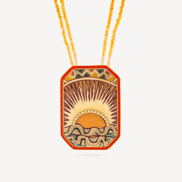 Collier Marquetry Sunset
