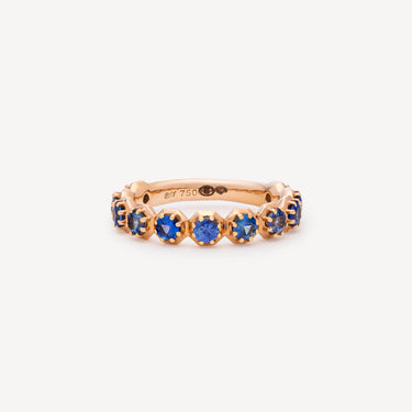 Bague Pocketful Of Gems Sapphire Band Or Rose