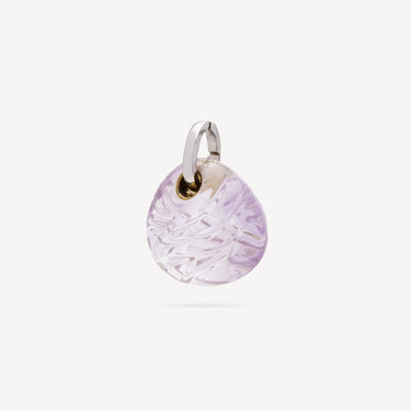 Pendentif Vague Améthyste Rose de France