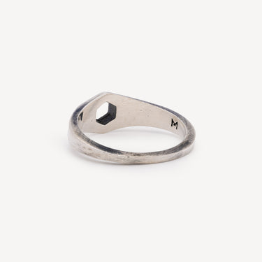 Bague Hexagone Argent