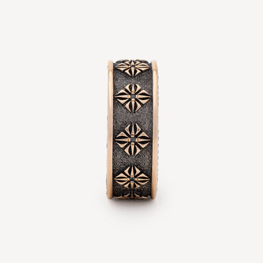 SOS Ring Rose Gold and Black Diamonds