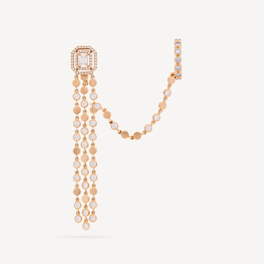 D-Vibes Multi-Row Rose Gold Earrings