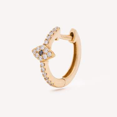 Mini Créole Pavé Diamond Eye