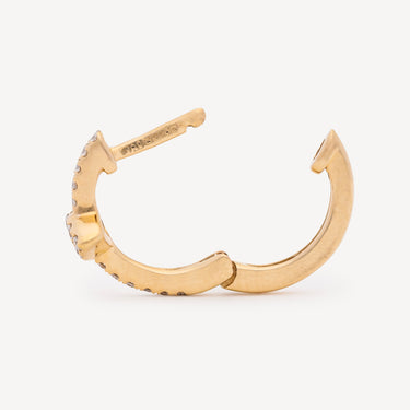 Mini Créole Pavé Diamond Eye