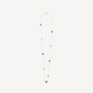 Sautoir Friandise Amazonite Labradorite