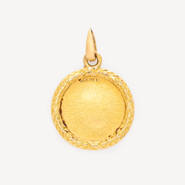 Pendentif Médaille D’Amour Diamants Rubis