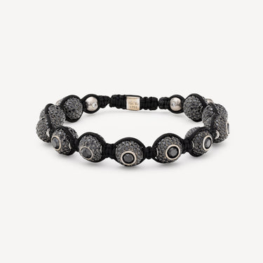 Double Black Diamond Beads Bracelet