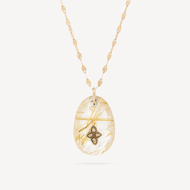 Gaia Necklace No. 1 Rutile Quartz