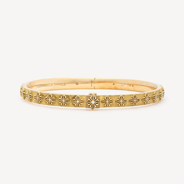 SOS Bangle Yellow Gold Diamond Bracelet