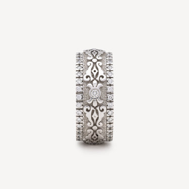Spin White Gold Ring